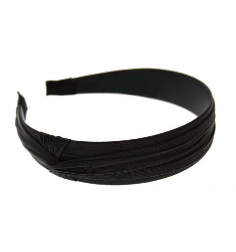 Hårband med knut på sidan svart